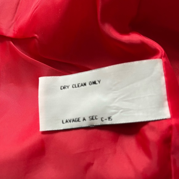 Red Plaid Wool Jacket by Tulle! Size: Small - Picture 8 of 9